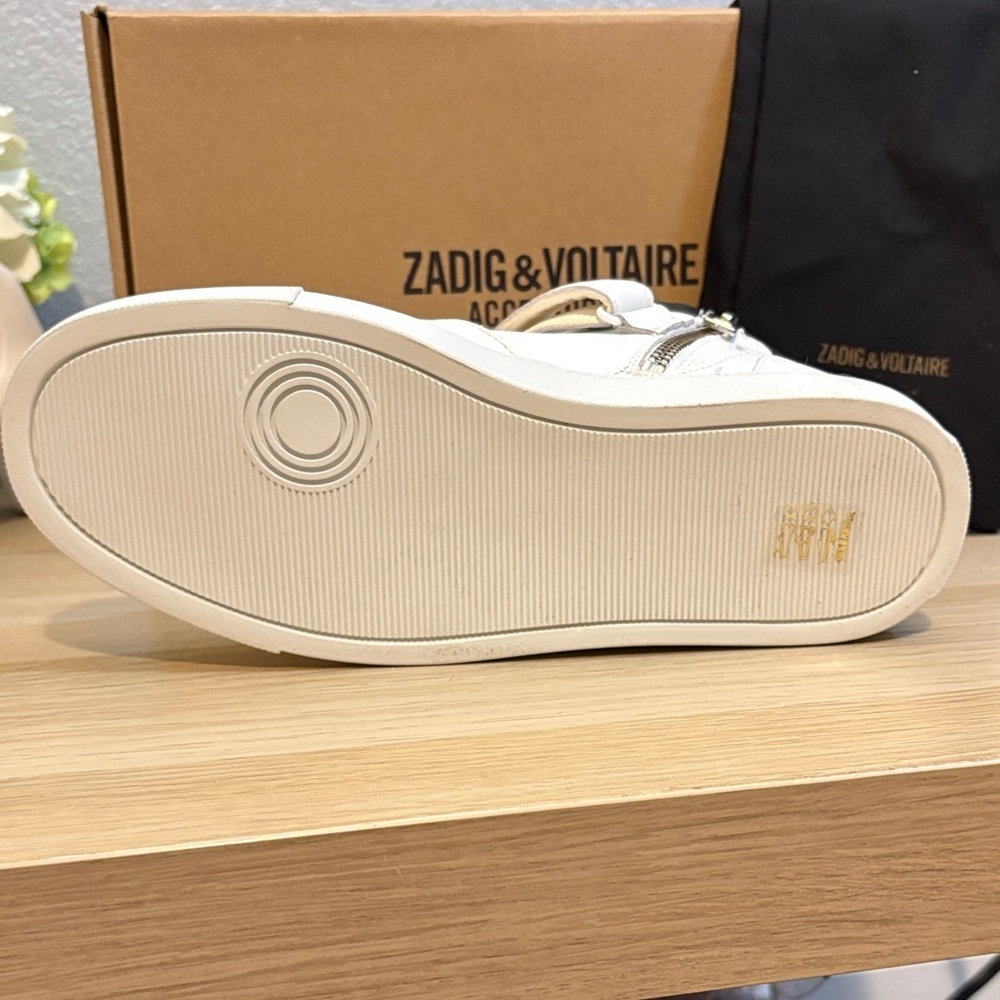 Zadig & Voltaire Women’s White and Black Sneakers - Picture 5 of 10